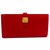 Hermès Hermes Rote Bo Kalb Saumur Dianne Wallet Leder Kalbähnliches Kalb  ref.117897