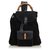 Gucci Black Bamboo Suede Drawstring Backpack Leather  ref.117927