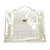 Hermès Hermes White Vinyl Kelly Handbag Bianco Plastica  ref.118139