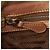 Borsa a tracolla a catena in pelle marrone Prada - vista 8
