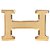 Hermès ¡Hebilla de cinturón modelo Hermes H "guilloche" dorado nuevo! Metal  ref.118378