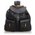 Gucci Black Bamboo Leather Drawstring Backpack  ref.118388