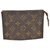 Louis Vuitton pochette Brown Cloth  ref.118682