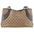 Gucci Sherry Line GG Tote Bag Brown Cloth  ref.118724