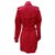 Burberry coat Red Cotton Polyurethane  ref.118769