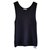 New with tag Céline rib knit tank top in size M. Black Cotton  ref.118867