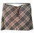 BURBERRY  signature patterned mini skirt Beige Linen  ref.118940