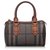 Burberry Brown Plaid Canvas Boston Bag Multiple colors Leather Cloth Cloth  ref.118945