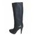 Louis Vuitton Black Leather Fold-Over Knee-High Boot  ref.118970