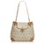 Dior Brown Honeycomb Coated Canvas Shoulder Bag Beige Light brown Leather Cloth Cloth  ref.119000