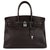 Superbe & Rare Hermès Birkin 35 bicolore en cuir Togo ebène (extérieur) & parme (intérieur) en excellent état! Violet  ref.119278