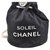 Chanel Soleil Eimer Schwarz Leinwand  ref.119314