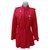 Burberry Coats, Outerwear Red Cotton Polyurethane  ref.119454