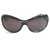 Chanel Brown Butterfly Silted Sunglasses Marrone Marrone scuro Pelle Vitello simile a un vitello  ref.119465
