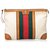 Gucci White Web Canvas Portfolio - Handtasche Weiß Mehrfarben Leder Leinwand Tuch  ref.119536