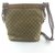 Gucci Brown GG Canvas Shoulder Bag Light brown Dark brown Leather Cloth Pony-style calfskin Cloth  ref.119620