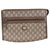 Gucci Sherry Line GG Clutch Bag Brown Cloth  ref.119642