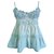 By Malene Birger Camisole with lace Light blue Cotton  ref.119693