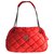 Chanel Handtaschen Rot Tuch  ref.119784