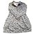 Bonpoint - Sommerkleid Weiß Blau Grün Baumwolle  ref.119973