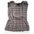 Bonpoint - Summer Dress Grey Purple Cotton  ref.119974