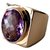 Autre Marque Yellow gold modern ring 18k and amethyst Purple  ref.120014