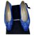 Chanel Ballerinas Blau Exotisches Leder  ref.120033