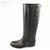 Dior Brown Leather Cannage Riding Boot Dark brown  ref.120073