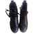 Louis Vuitton Stellar sneaker Cuir Noir  ref.120223