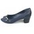 Zapatillas de lona de lona azul de Chanel Negro Azul oscuro Cuero Lienzo Paño  ref.120254
