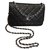 Wallet On Chain Chanel WOC Black Leather  ref.120319