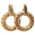 Yves Saint Laurent Earrings Golden Metal  ref.120349