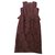 Burberry London Lace peplo dress UK6 Prugna Panno  ref.120452