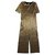 Zara Dresses Golden Polyester  ref.120463