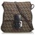Fendi Brown Zucchino Canvas Crossbody Bag Leather Cloth Cloth  ref.120496