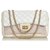 Chanel White Reissue Jumbo Nylon Flap Bag Multiple colors Cream Metal Cloth  ref.120528