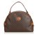 Céline Celine Brown Macadam Handbag Marrone Pelle Plastica  ref.120535