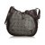 Céline Celine Gray Macadam Shoulder Bag Brown Grey Dark brown Leather Plastic  ref.120577