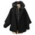 Moncler Manteaux, Vêtements d'extérieur Laine Noir  ref.120600