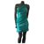 Jay Ahr asymmetric dress Turquoise Silk Cotton Elastane  ref.120662