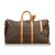 Louis Vuitton Brown Monogram Keepall Bandouliere 55 Leather Cloth  ref.120673