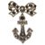 Chanel Superb Spilla "Anchor" Pre-Fall / Winter Collection 2018 Nero D'oro Metallo  ref.120759