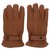 Autre Marque atlas for men - pair of gold leather gloves linedd T.9 Caramel Synthetic Wool  ref.120791