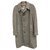 Burberry coat in Harris Tweed Grey Wool  ref.120855