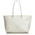Fendi White Zucca Coated Canvas Tote Bag Leather Cloth Cloth  ref.120912