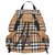 bURBERRY Petit sac The Rucksack à bandoulière avec motif Vintage check Cuir Polyamide Multicolore  ref.120945