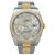 Montre Rolex, "Oyster Perpetual Datejust", or jaune, acier, diamants.  ref.120957