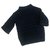 Chanel suéter azul marino con joya Algodón  ref.120969