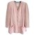 Chanel Tweed Zweimaterialjacke Pink  ref.120970