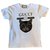 Camiseta bordada gato místico Gucci Blanco Algodón  ref.121006